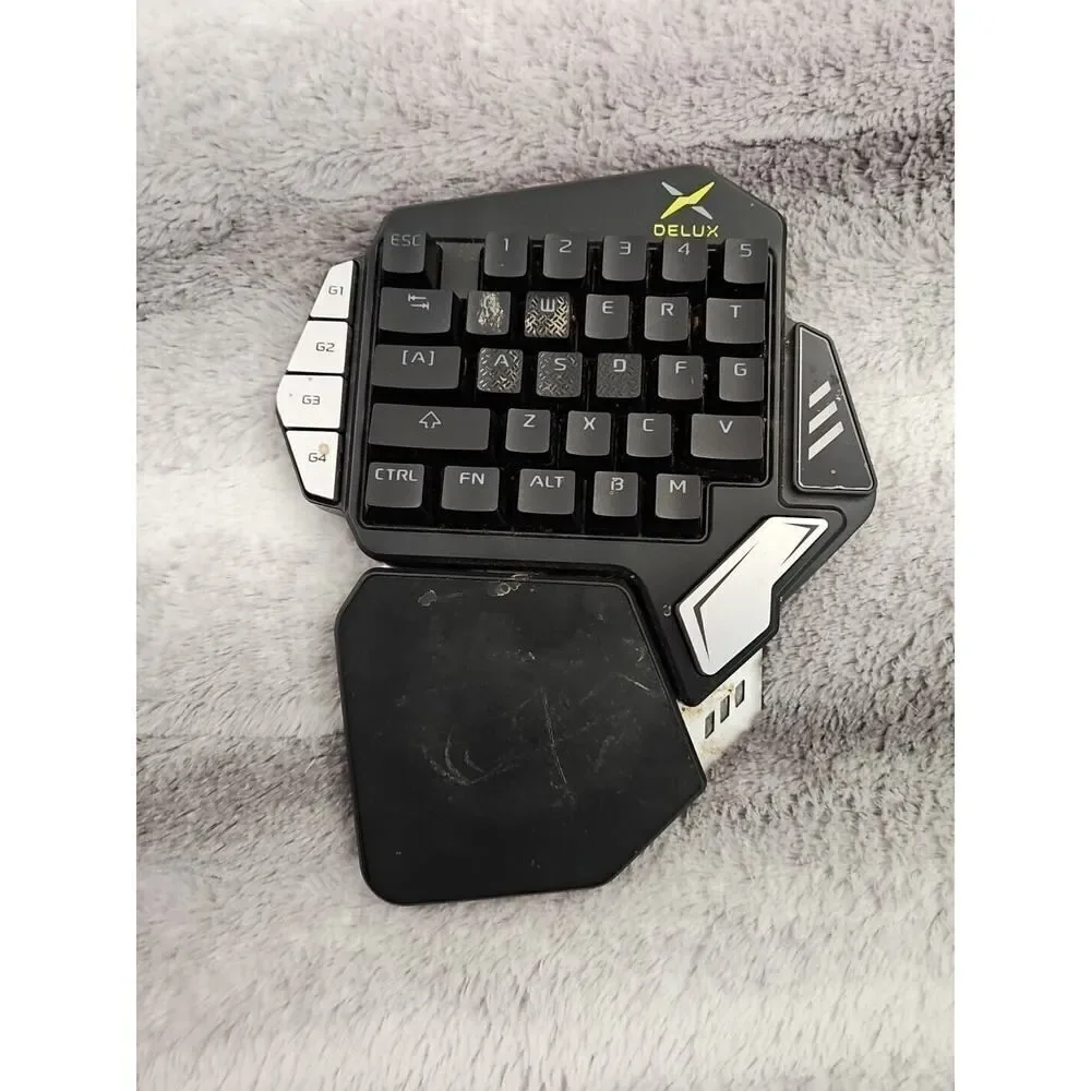 Delux T9X One Handed Wired Gaming Keyboard USB Type C Mechanical Keypad